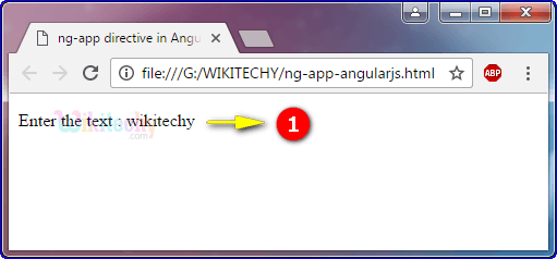 Sample Output for ng app Directive In Angularjs
