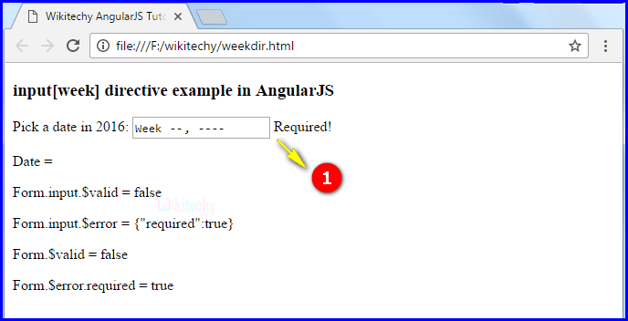 Sample Output2 for AngularJS Input Week