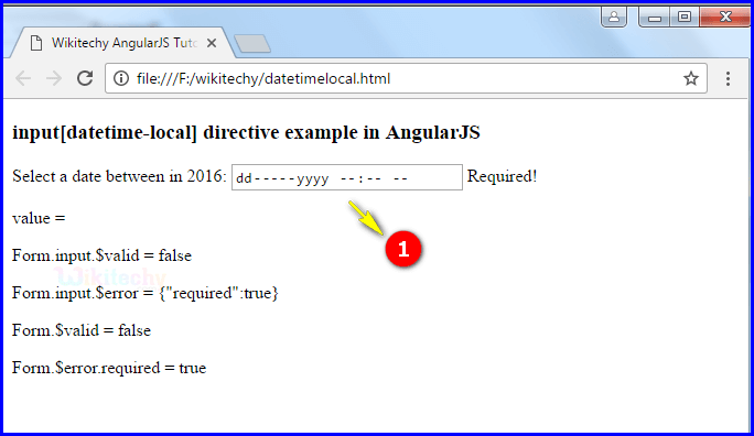 Sample Output2 for Input Datetime Local In Angularjs