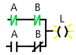  Ladder Diagram of XOR circuit
