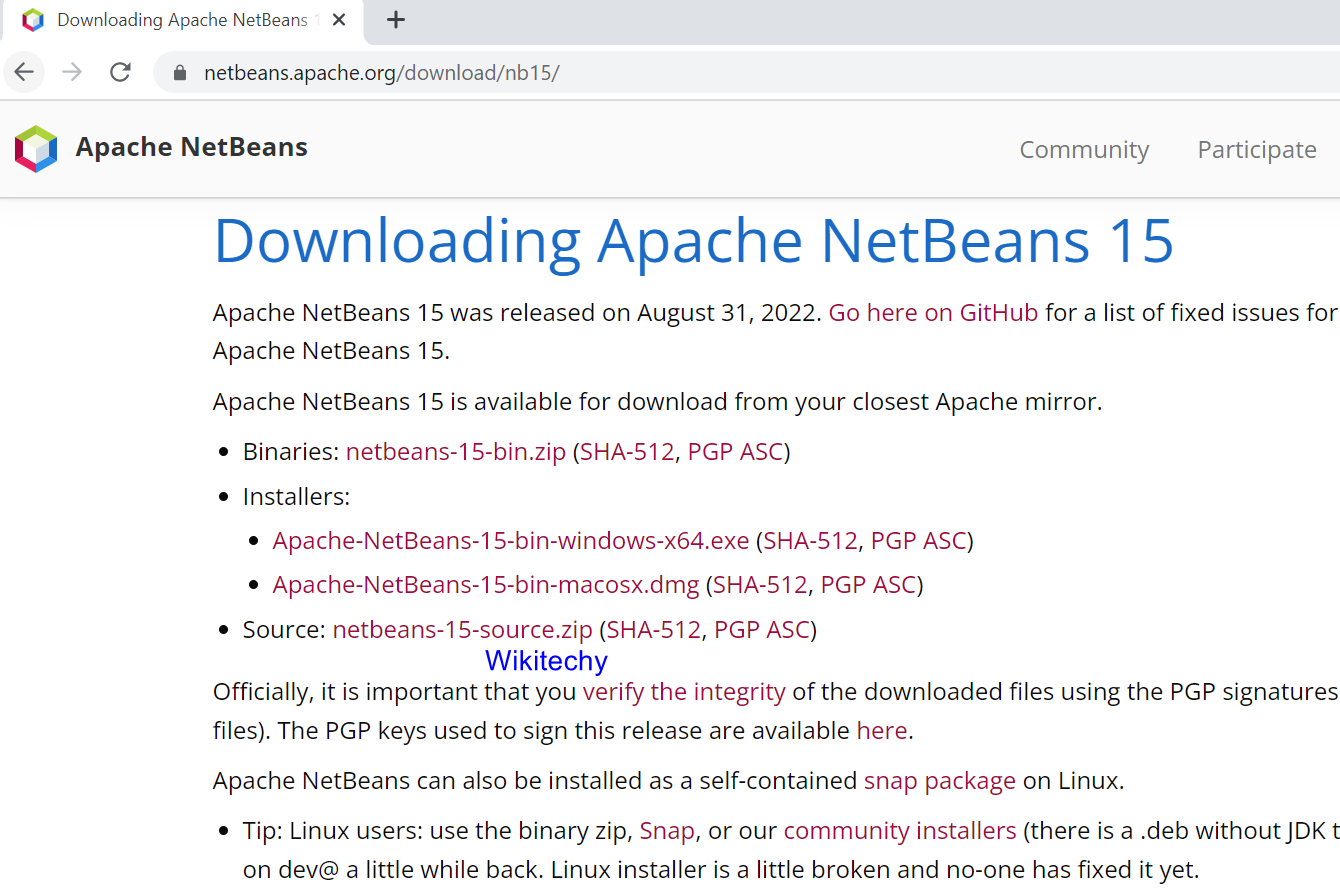 apache-netbeans-installation