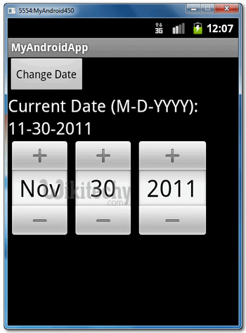  date picker dialog box