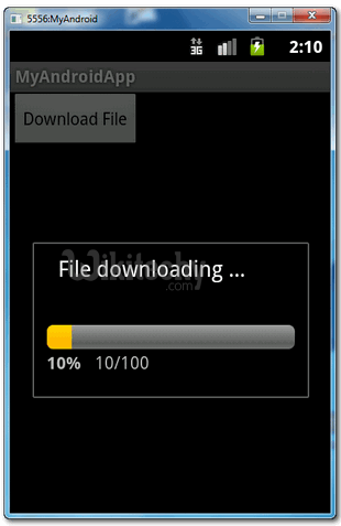  downloading progress