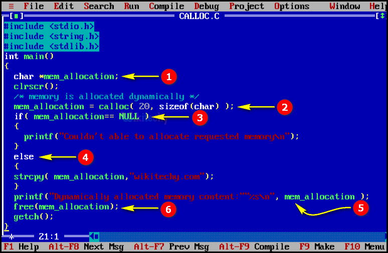 code-explanation-calloc