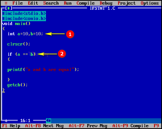C Code - Explanation if statement