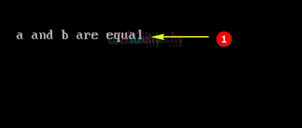 If statement sample output
