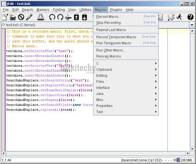  recommendation for defining a macro inc language