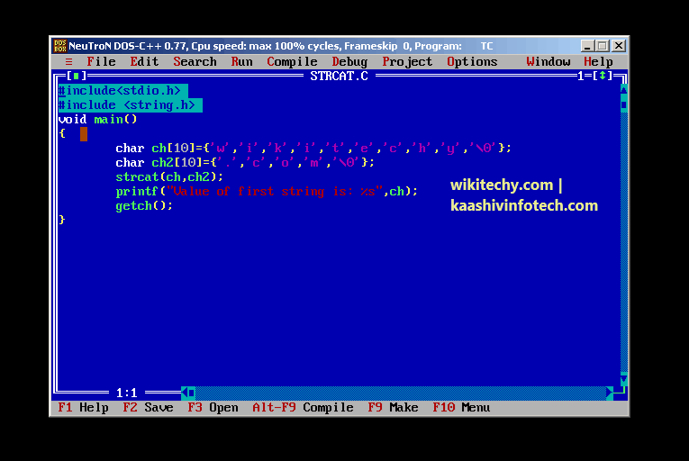 String Concatenate Without Using Strcat()