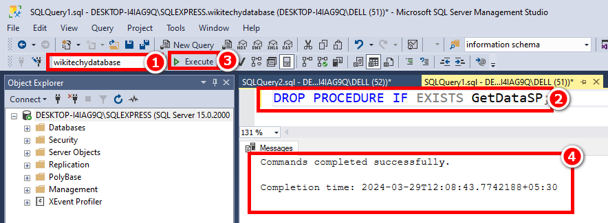 drop-stored-procedure