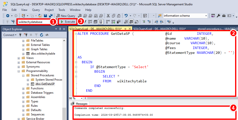 select-stored-procedure