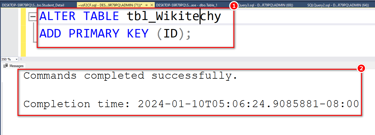 sql-alter-tabl- add-primary-key