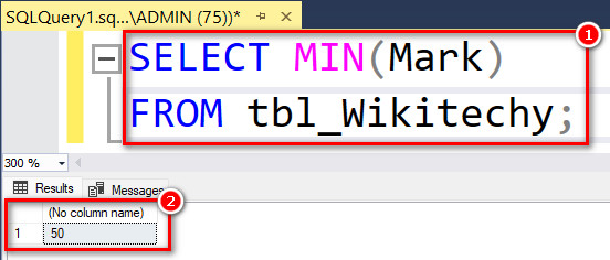 sql-min-function