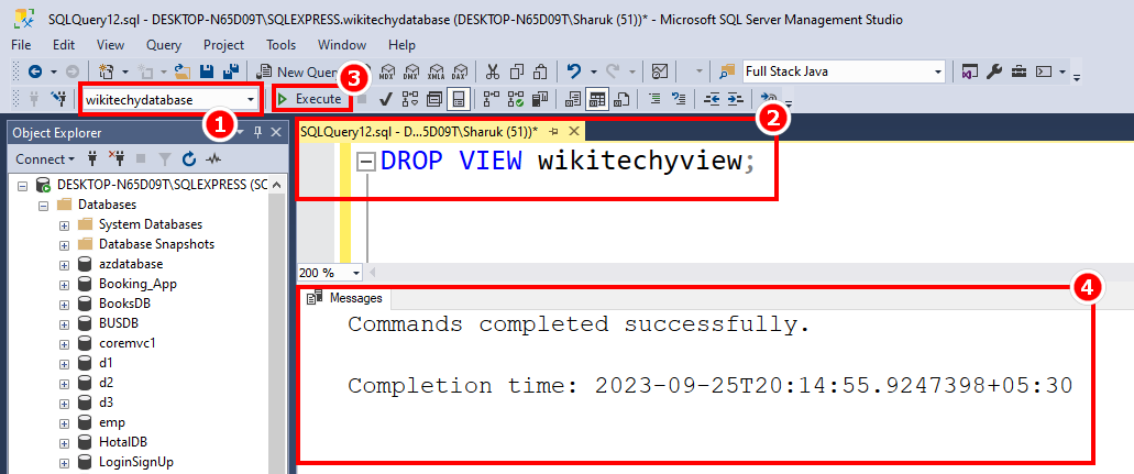 sql-view-drop