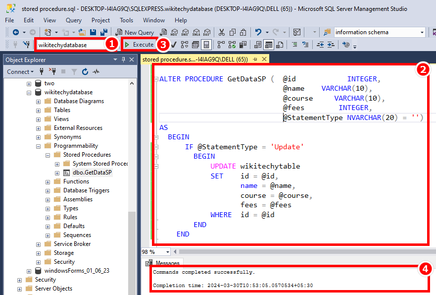 update-stored-procedure