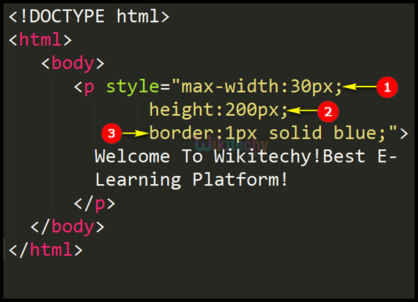 Code Explanation CSS Max Width Property Code Explanation CSS Max Width Property
