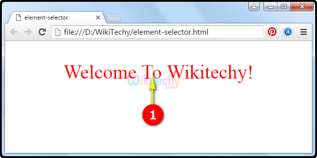 Output CSS Element Selector Output CSS Element Selector