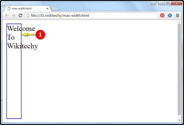 Output CSS Max Width Property Output CSS Max Width Property