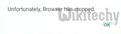  browser has stooped