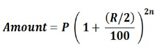 When interest is compounded Half-yearly