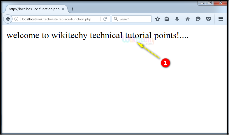 output for str_replace Function In PHP