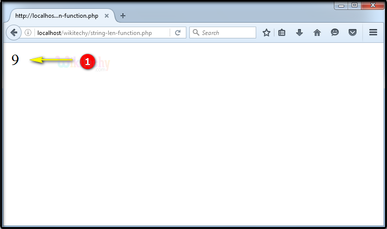 output for strlen Function In PHP