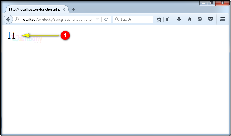 output for strpos Function In PHP