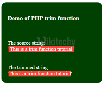  php-trim