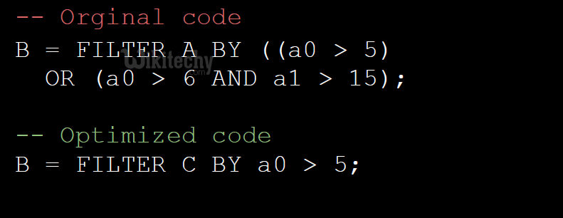 learn apache pig - apache pig tutorial - pig tutorial - apache pig examples - big data - apache pig script - apache pig program - apache pig download - apache pig example  - pig optimizer filter statement 