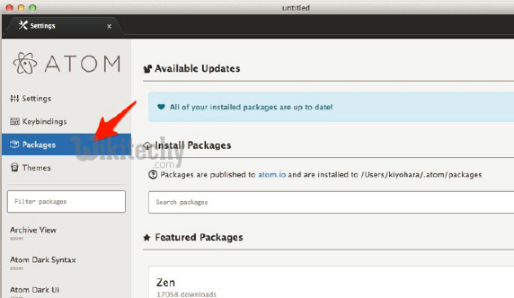 atom - atom editor - atom ide - atom editor tutorial - atom tutorial - atom basics - what is atom - atom editor tutorial - atom basics - atom configuration - atom git -  atom select packages pane 