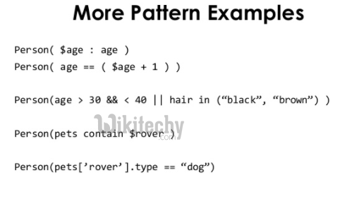 learn drools tutorial - drools pattern example - drools example programs