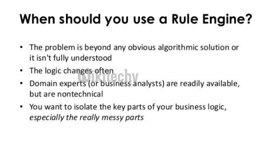 learn drools tutorial - when to use rule engine - drools example programs