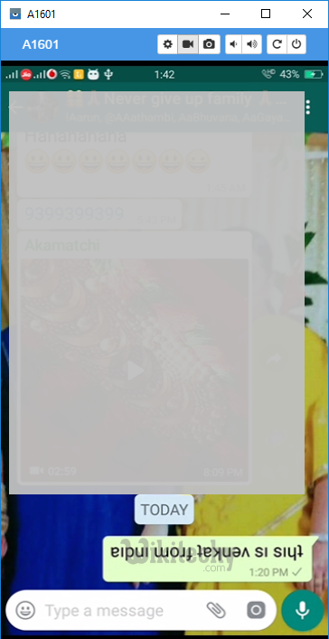  write text upside down in whatsapp
