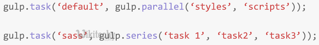 learn gulp - gulp tutorial - gulp - gulp code - gulp task parallel and series - gulp coding - gulp examples