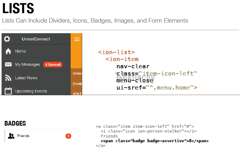 ionic - ionic 2 - ionic tutorial - ionic framework tutorial - ionic examples - ionic sample code - ionic basics - ionic app development - ionic mobile - ionic components - ionic project - ionic technology - angularjs ionic -  ionic lists badges 