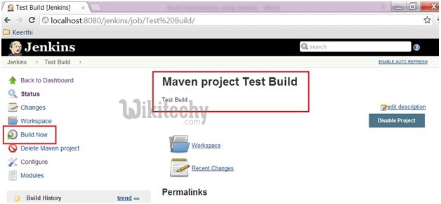  created jenkins buildnow