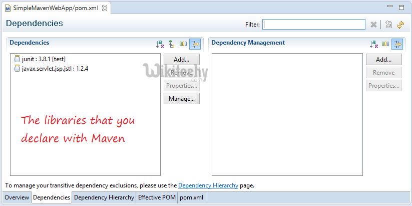  learn maven tutorial - dependencies in maven- maven example