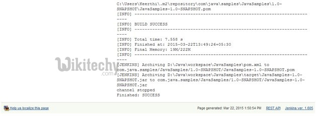  meaven build output