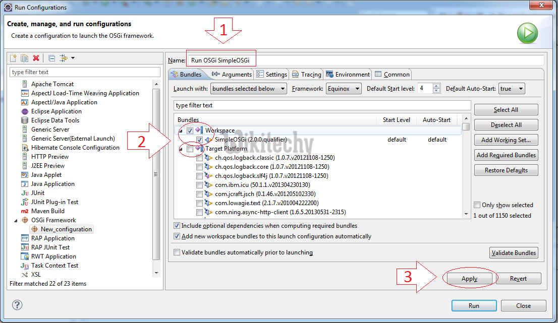  learn maven tutorial - run osgi step3 - maven example