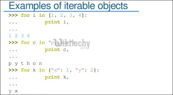 iterable objects examples