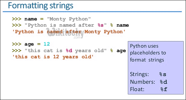 Python - formatting strings