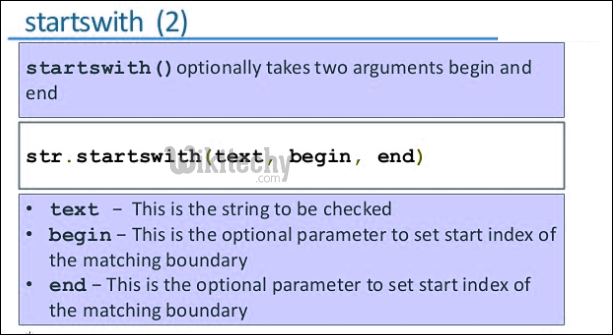 Python - startswith 2