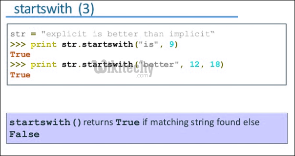 Python - startswith 3