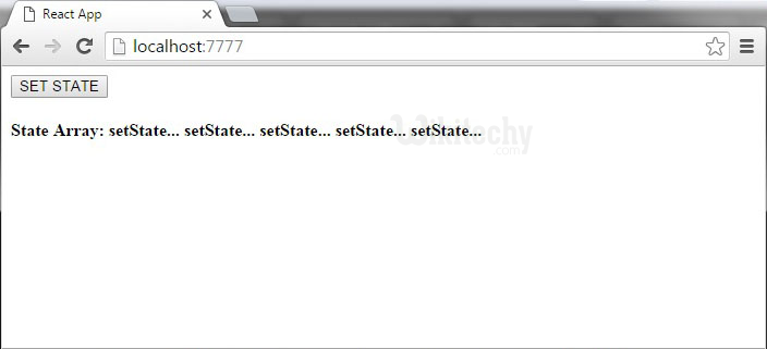 learn reactjs tutorial - reactjs component API set state - reactjs example