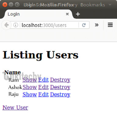 Ruby On Rails Layout Step2 