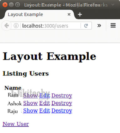 Ruby On Rails Layout Step3 