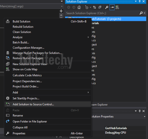 add solution to source control