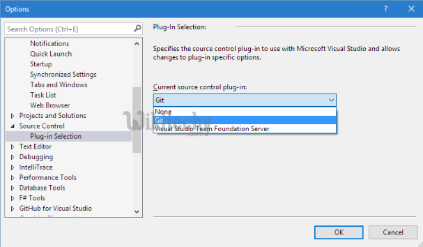 plug in selection for github